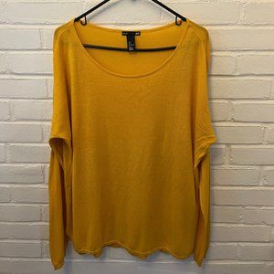 H&M Mustard Large Basic Long Sleeve Top